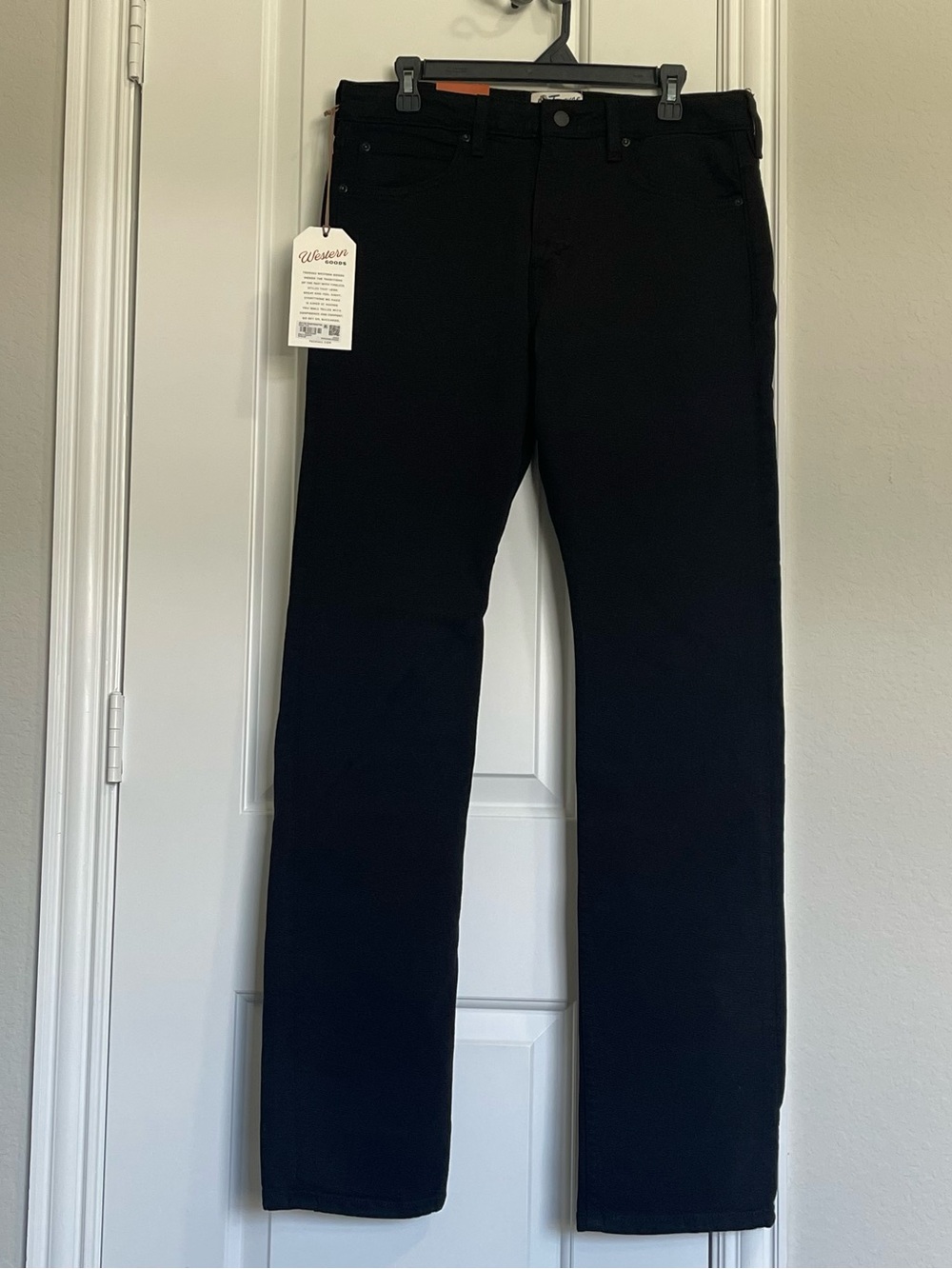 Tecovas Men's Slim Straight Stretch Twill Jeans Black NWT 32x34